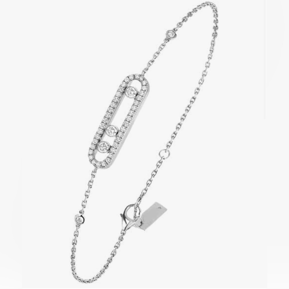 Stunning luxurious bracelet with moving diamonds - NEW
